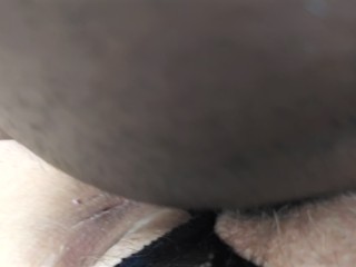 Close up fucking, blowjob and lots of cum on pussy of big fat juicy ass mature Bbw milf - black cock