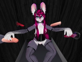 I was reborn as a furry mouse and ended up in a glory hole giving a blowjob