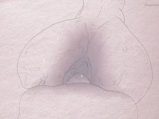 Animation on paper ( pens and pencils) Hentai Anime: Hunter x Hunter Menchi ( cartoon porn ) 2d sex