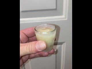 Describing how a local married couple uses shot glasses of my cum for lube and cumplay