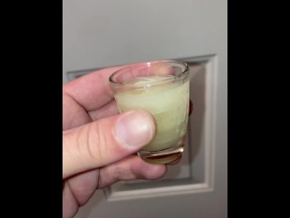 Describing how a local married couple uses shot glasses of my cum for lube and cumplay