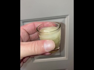 Describing how a local married couple uses shot glasses of my cum for lube and cumplay