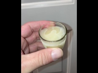 Describing how a local married couple uses shot glasses of my cum for lube and cumplay