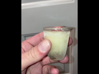 Describing how a local married couple uses shot glasses of my cum for lube and cumplay