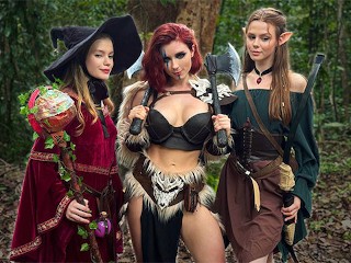 D&D The Adventure of the Elf with the God Eros (ArinaFox, Sweetie Fox, Diana Rider)