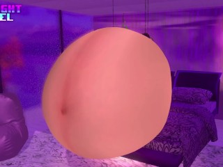 HYPER! 😍 Belly Cum Inflation Creampie and Breast Expansion 💦 POV Riding 🥵 (with Sound Effects💖)