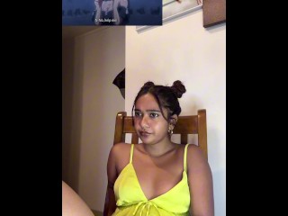 Petite Indian miaz reacts to hentai succubus connect