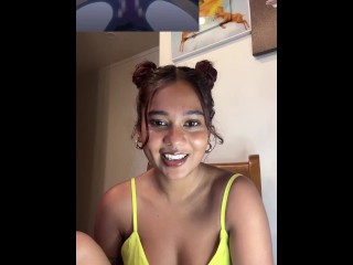 Petite Indian miaz reacts to hentai succubus connect