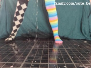 CLOWNGIRL PEES ON THE FLOOR