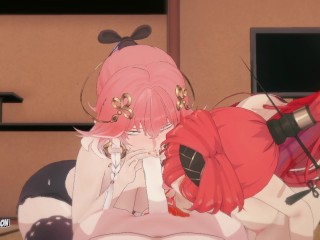 The sensual Yinlin and Changli seduce us with their big tits and perfect bodies