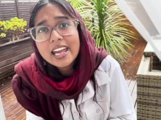 Modest petite desi miaz gets fucked by white neighbour