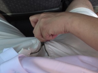 RISKY I'm SUCKING my STEPBROTHER's COCK on a PUBLIC Bus and a REAL COUPLE CAUGHT US ~ Real Amateur