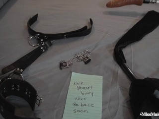 Softcore Self Bondage Fuck Machine Play With Miss Malorie Switch