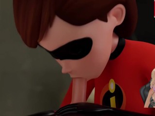 Elastigirl And Her Elastic Ass Anal and Blowjob in New Upscale 4K