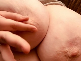 Stimulating my nipples, such a good girl I am with my big tits