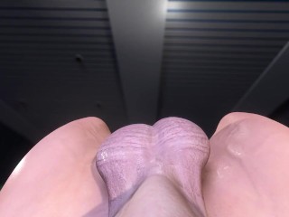 Futa Workout erection + Selfsuck POV