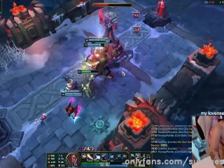 Playing Lucian with my Lovense Inside Me - League of Legends FULL GAME