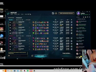 Playing Lucian with my Lovense Inside Me - League of Legends FULL GAME