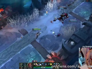 Playing Lucian with my Lovense Inside Me - League of Legends FULL GAME