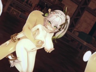 【原神】ナヒーダ(大人ver)が複数人に乳揉まれ攻められる3Dエロアニメーション。(ナヒ―ダpart3。Genshin Nahida gangbang.纳西妲群交)