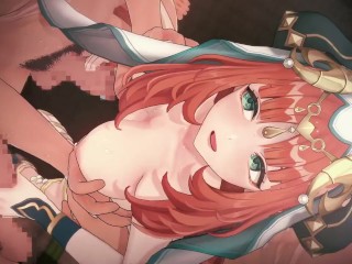 【原神】ニィロウが複数人に乳揉まれ攻められる3Dエロアニメーション。(ニィロウpart3。Genshin Nilou gangbang.妮露群交)