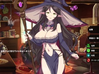 【#07 精霊の妊 – 傲慢なエルフたちを妊娠させて征服せよ-実況】爆乳魔法使いエルフにオークが逆レ騎乗位やパイズリされる。