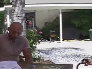 Of the same ethnicity the slut is penetrated to the bottom of her pussy