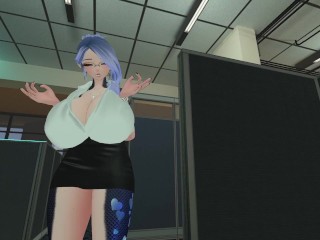 Dragon Office Girl Breast Expansion Tight Shirt - Fansly - VR ERP