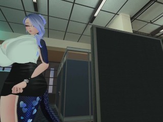 Dragon Office Girl Breast Expansion Tight Shirt - Fansly - VR ERP