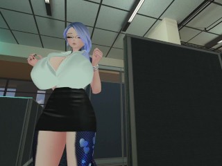 Dragon Office Girl Breast Expansion Tight Shirt - Fansly - VR ERP