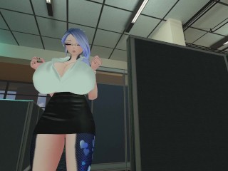 Dragon Office Girl Breast Expansion Tight Shirt - Fansly - VR ERP