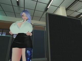 Dragon Office Girl Breast Expansion Tight Shirt - Fansly - VR ERP