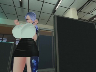 Dragon Office Girl Breast Expansion Tight Shirt - Fansly - VR ERP