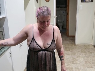 Trailer Trash MILF slut drinks too much before drinking Masters piss