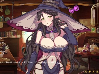 【#08 精霊の妊 - 傲慢なエルフたちを妊娠させて征服せよ-実況】爆乳魔法使いエルフがオークに背後からおっぱい揉まれ中出しされる。