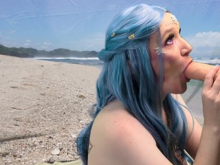 The Siren and The Sailor NTR - MILF Mermaid shows a lucky sailor what a BAD DRAGON cock looks like