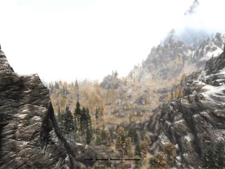 Strong redhead grows into giantess and protects you - Skyrim Giantess