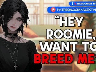 [F4M] Goth roommate distracts you with her tits [milking your cock] [cum on my tits] | ASMR GF