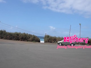 Peeing in the beach parking lot