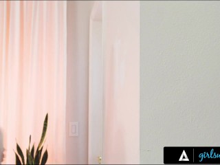 GIRLSWAY - Petite Lulu Chu Gets RAW FINGERED & Hard Fucked By Tall Bully Roommate Rocky Emerson