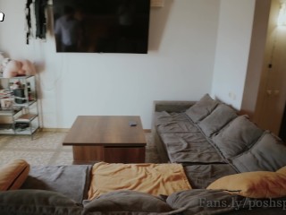 Alexa Poshspicy пригласила незнакомца домой что бы он трахнул ее при ее муже куколде