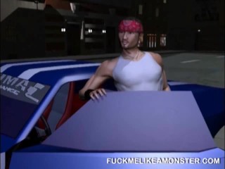 Anime slut sucking dick in dirty POV sex