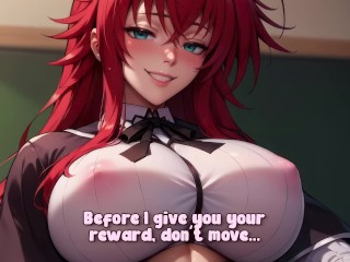 HENTAI JOI - Rias Gremory dominates you and crushes you with her fat ass