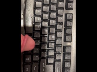 Intern Jerking on Computer Keyboard - Dane Coxx