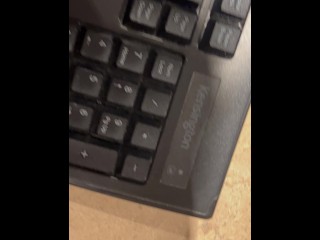 Intern Jerking on Computer Keyboard - Dane Coxx