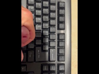 Intern Jerking on Computer Keyboard - Dane Coxx