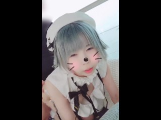 [climax] VTuber Nazuna Cosplayer is penetrated in the doggy position. Cum inside and finish.