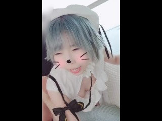 [climax] VTuber Nazuna Cosplayer is penetrated in the doggy position. Cum inside and finish.