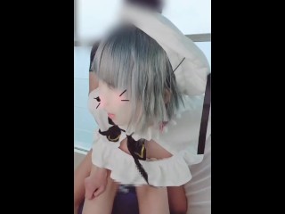 [climax] VTuber Nazuna Cosplayer is penetrated in the doggy position. Cum inside and finish.