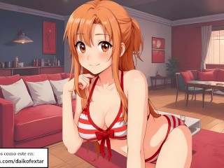 Asuna JOI CEI hentai en español. Ella quiere darte tu propia leche.